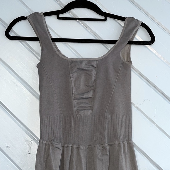 Free People Movement x The Class Good Karma grey flare onesie NEW - Picture 5 of 8